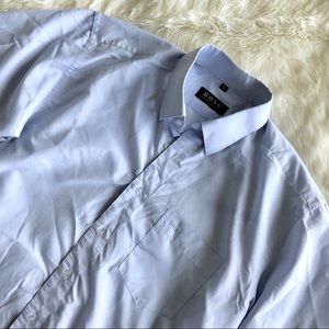 Boss Hugo Boss Blue Short Sleeve Button Down Shirt